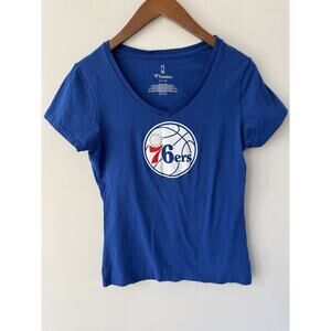 Philadelphia 76ers Sixers Fanatics Women’s T Shirt Small Gameday Blue Sports
